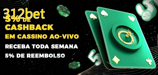 Promoções do cassino ao Vivo 312bet